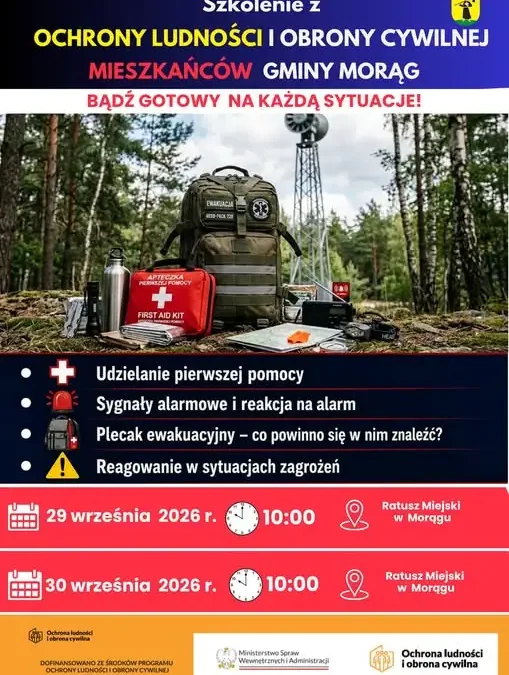 Szkolenie z obrony cywilnej i pierwszej pomocy w Morągu