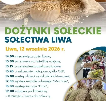Sobota 12 września w Miłomłynie: rajdy rowerowe, turniej szachowy i dożynki w Liwie