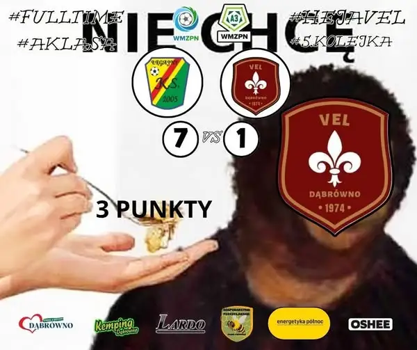 Łęgajny niepokonane u siebie – VEL rozbity 7:1