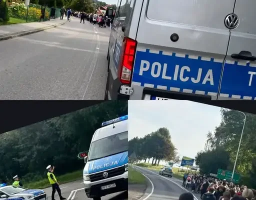 Piesza pielgrzymka do Gietrzwałdu – policja apeluje o ostrożność na DK16