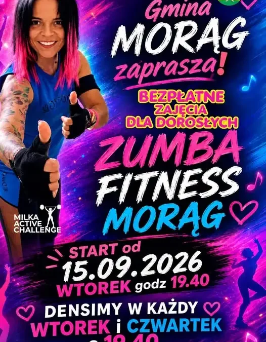 Bezpłatna Zumba dla dorosłych w Morągu – start już 15 września