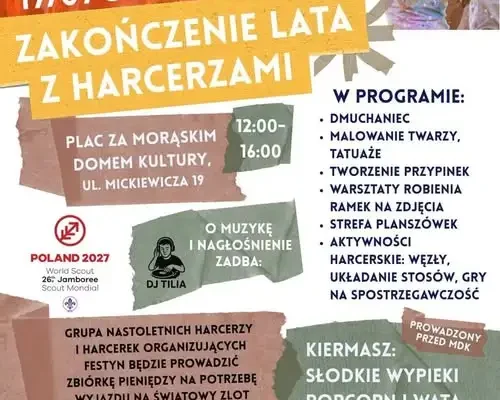Morąg żegna lato z harcerzami – festyn rodzinny już 19 września