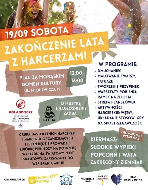 Morąg żegna lato z harcerzami – festyn rodzinny już 19 września
