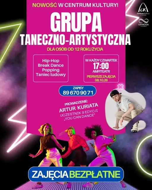 Nowa grupa taneczno-artystyczna w Ostródzie – ruszają zapisy