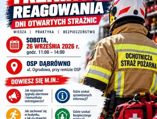 Dni Otwartych Strażnic w Dąbrównie – trening reagowania już w sobotę