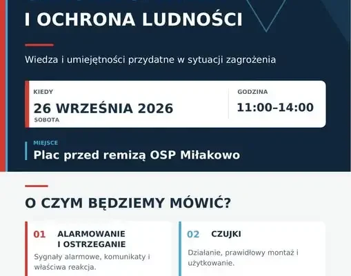 Warsztaty z obrony cywilnej i pierwszej pomocy w Miłakowie