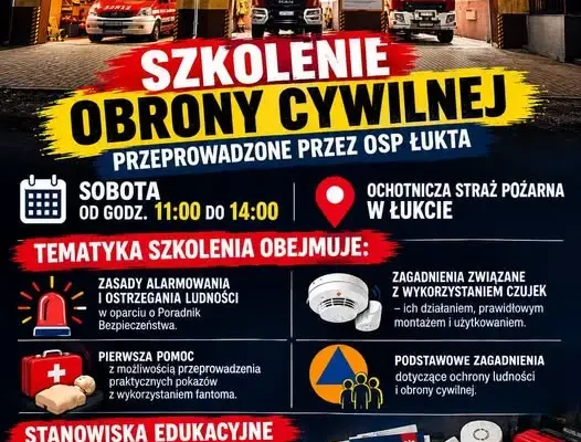 Szkolenie z ochrony ludności i obrony cywilnej w Gminie Łukta