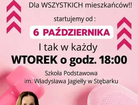 Gmina Grunwald stawia na zdrowie – darmowe zajęcia fitness w Stębarku
