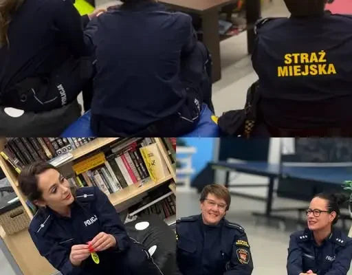 Ostródzcy policjanci odwiedzili Młodzieżownię w Ogólnopolskim Dniu Odblasków