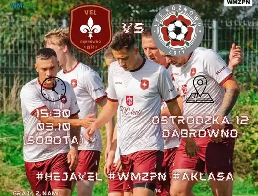 8. kolejka A-klasy: LKS Różnowo zagra w Dąbrównie z VEL Różnowo