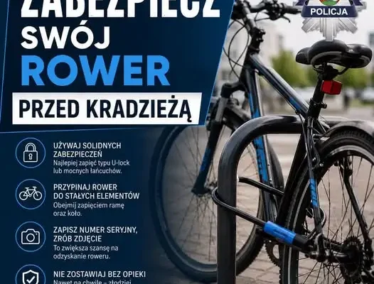 Jesienna jazda na rowerze – policja z Olsztyna przypomina o zabezpieczeniu jednośladów
