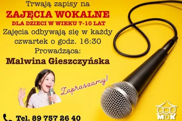 Zajęcia wokalne dla dzieci 7-10 lat – trwają zapisy