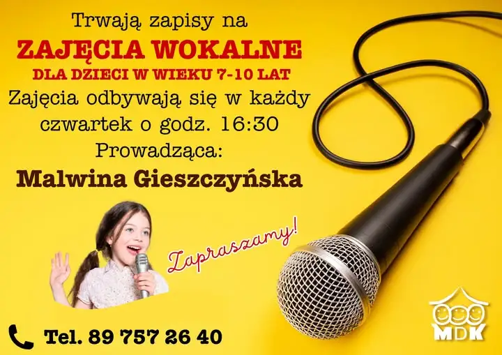 Zajęcia wokalne dla dzieci 7-10 lat – trwają zapisy
