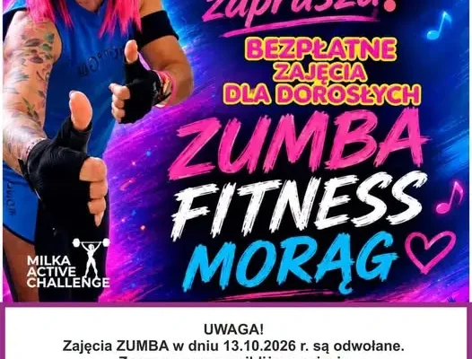 Zumba w Morągu: odwołane zajęcia 13 października, najbliższe 15 października