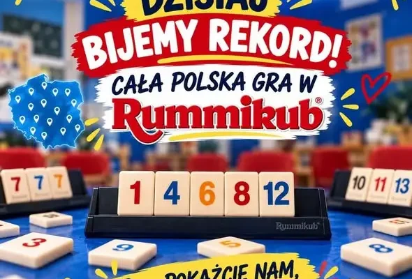 Szkoła w Ostródzie wzięła udział w próbie bicia Rekordu Polski w Rummikub