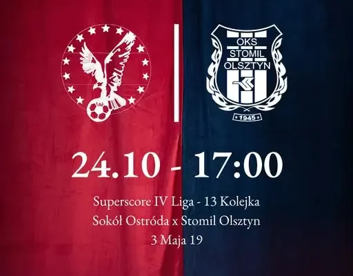 Sokół Ostróda zmierzy się ze Stomilem Olsztyn. Znamy datę i godzinę meczu