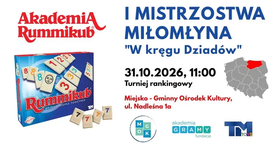 I Mistrzostwa Miłomłyna w Rummikub – eliminacje do Mistrzostw Województwa 2027