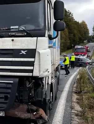 Wypadek drogowy w Małdytach – jedna osoba ranna