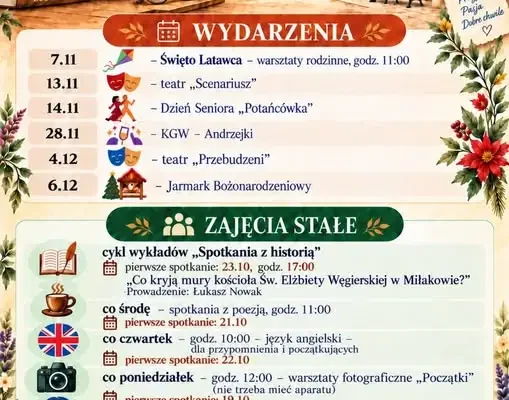 Uniwersytet Trzeciego Wieku w Miłakowie startuje – dołącz do tworzenia oferty!