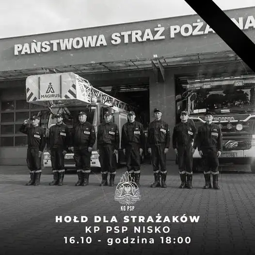 Hołd dla strażaków z Niska – syreny zawyją w całym kraju
