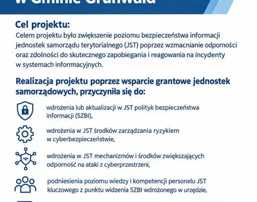 Gmina Grunwald inwestuje w cyberbezpieczeństwo – nowoczesna infrastruktura IT i szkolenia dla urzędników