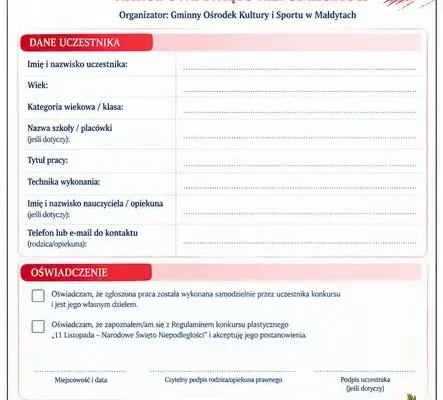 Konkurs plastyczny w GOKiS Małdyty – ostatni moment na oddanie prac!
