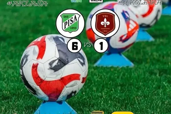 Pisa II Barczewo rozgromiła VEL 6:1. Sebastian Gross jedynym strzelcem