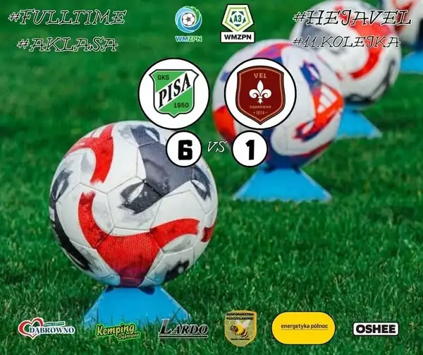Pisa II Barczewo rozgromiła VEL 6:1. Sebastian Gross jedynym strzelcem