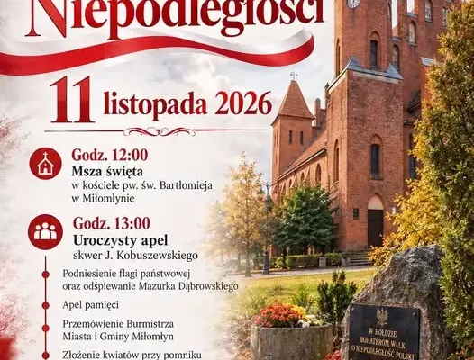 Miłomłyn uczci Narodowe Święto Niepodległości – program obchodów gminnych
