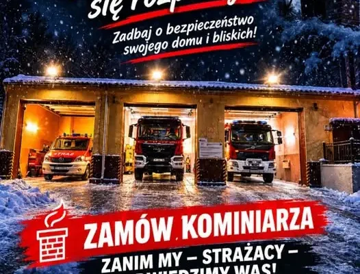 Sezon grzewczy 2026/2027: OSP Łukta apeluje o przeglądy kominów