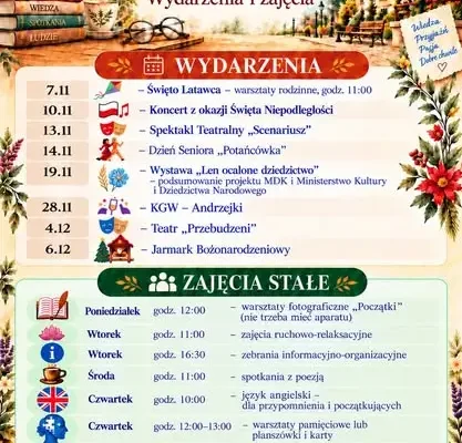 Miłakowo stawia na kulturę i aktywność – jesienno-zimowy plan wydarzeń