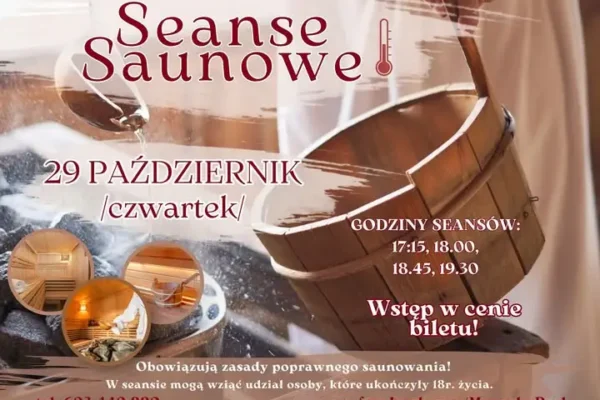 Wieczór saunowy w Morąskiej Perle – 29 października 2026