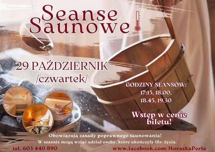 Wieczór saunowy w Morąskiej Perle – 29 października 2026