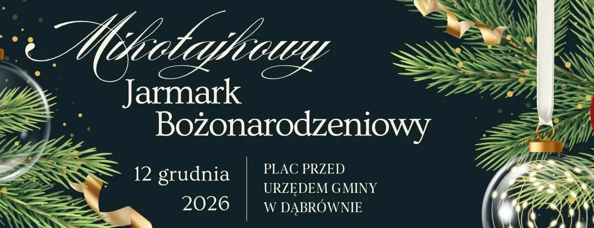 Mikołajkowy Jarmark Bożonarodzeniowy w Dąbrównie – 12 grudnia 2026